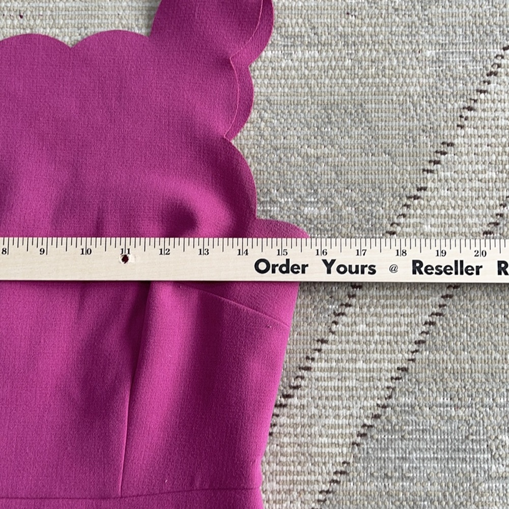 Loft Pink A-Line Dress - 2P scalloped neck so feminine and fun - Picture 8 of 12